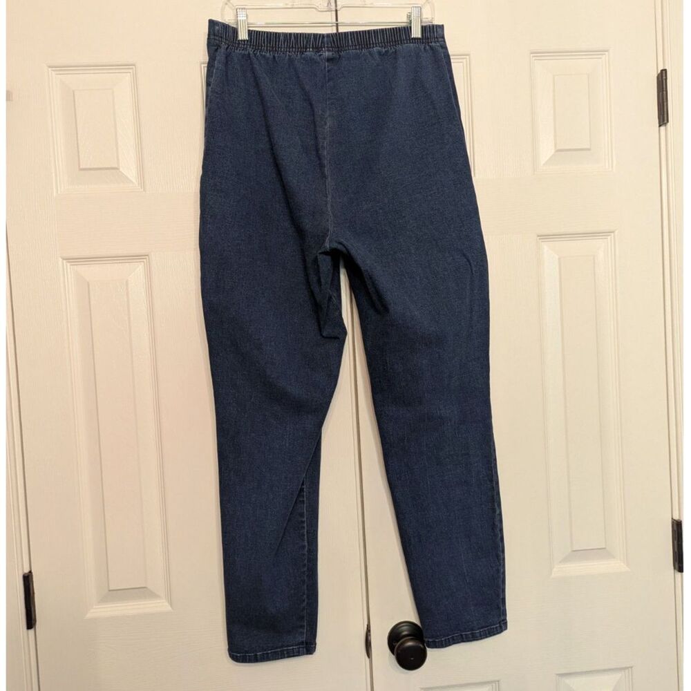 Vintage Cherokee Woman High Waist Stretch Denim Jeans Tapered Leg Size 16 - Picture 3 of 9